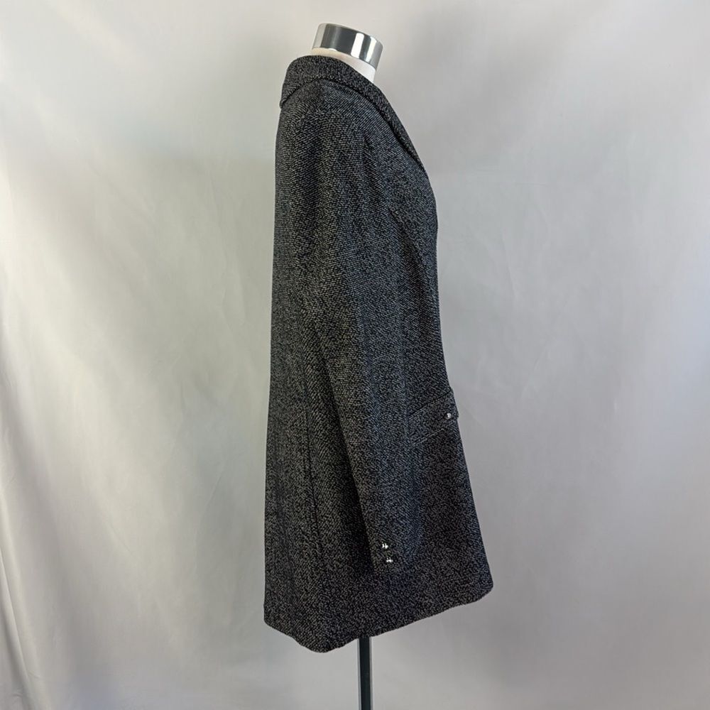 St John Gray Tweed Long Jacket - image 2